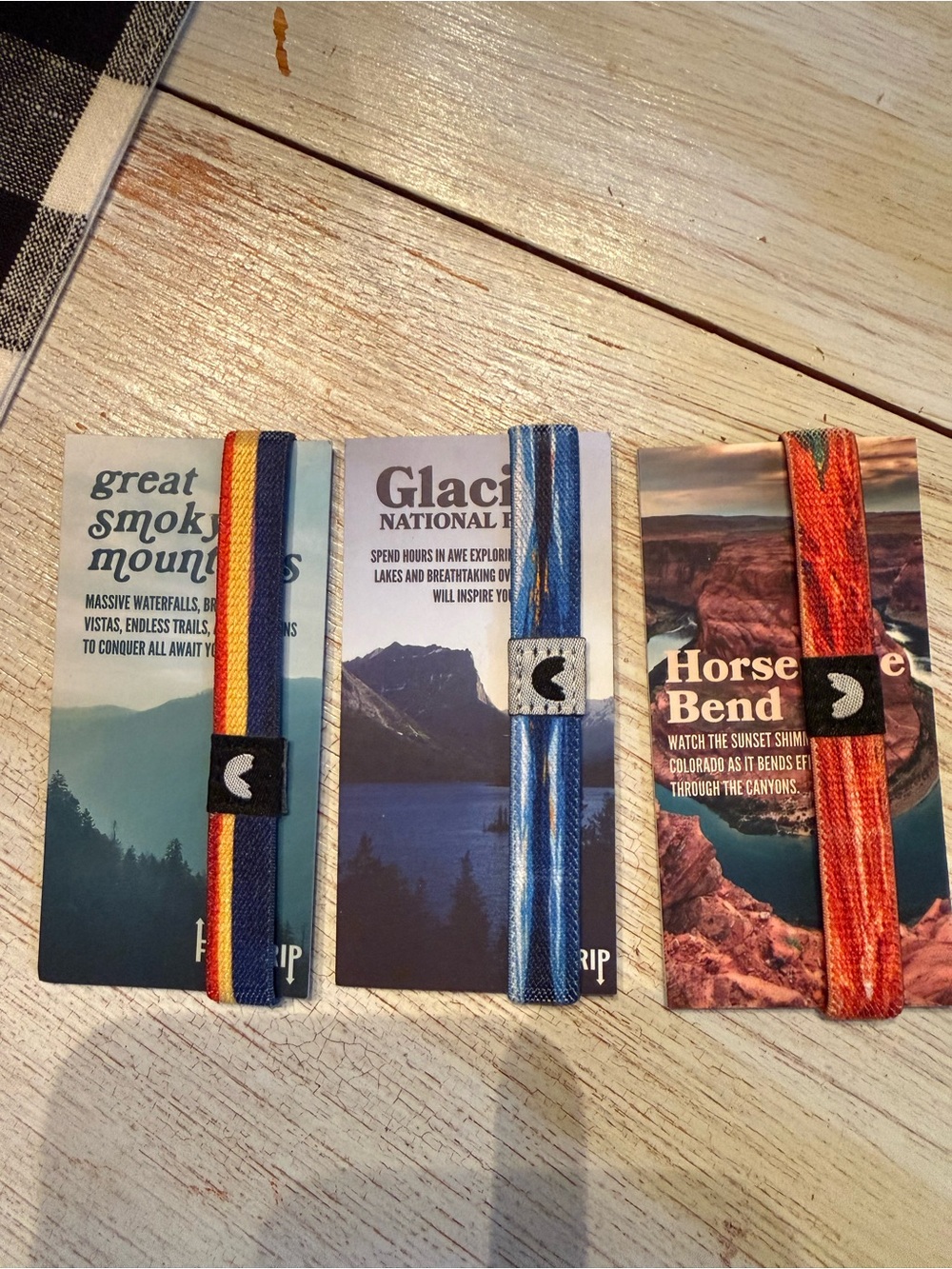 Nature Backs Flip Trip National Parks Set of Three Bracelets